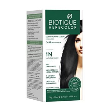 Herbcolor 1N Natural Black (50Gm) - Biotique