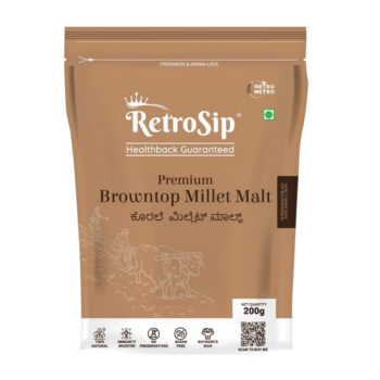 Premium Browntop Millet Malt (200Gm) - Retrosip