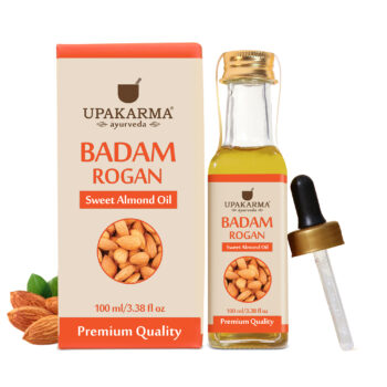 Upakarma Ayurveda  Badam Rogan Sweet Almond Oil (100ml) - Upkarma